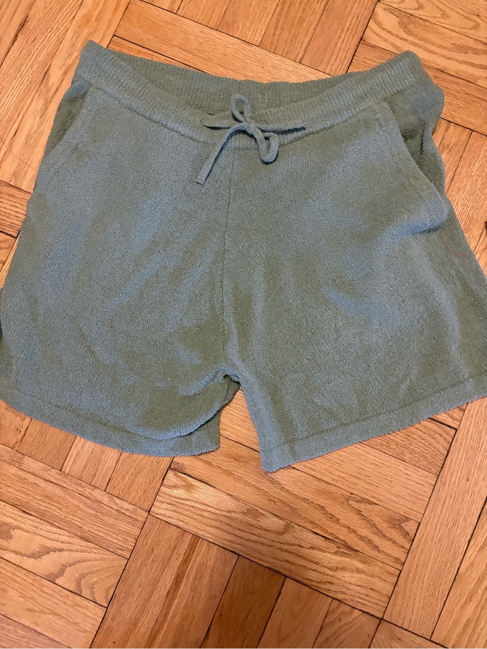 ASOS Men's Terry Drawstring Shorts - Sage Green